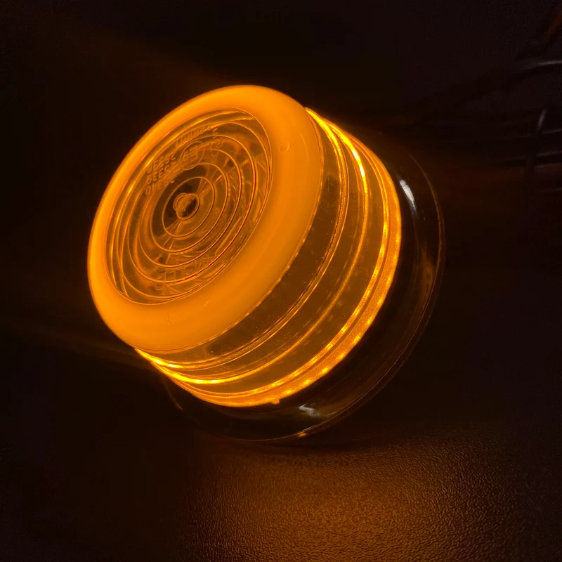 Lumière halo danoise - Bicolore ambre/blanc