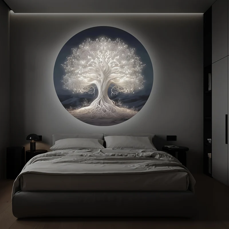 Veilleuse Projecteur Arbre de Vie LED – Rotation 360°