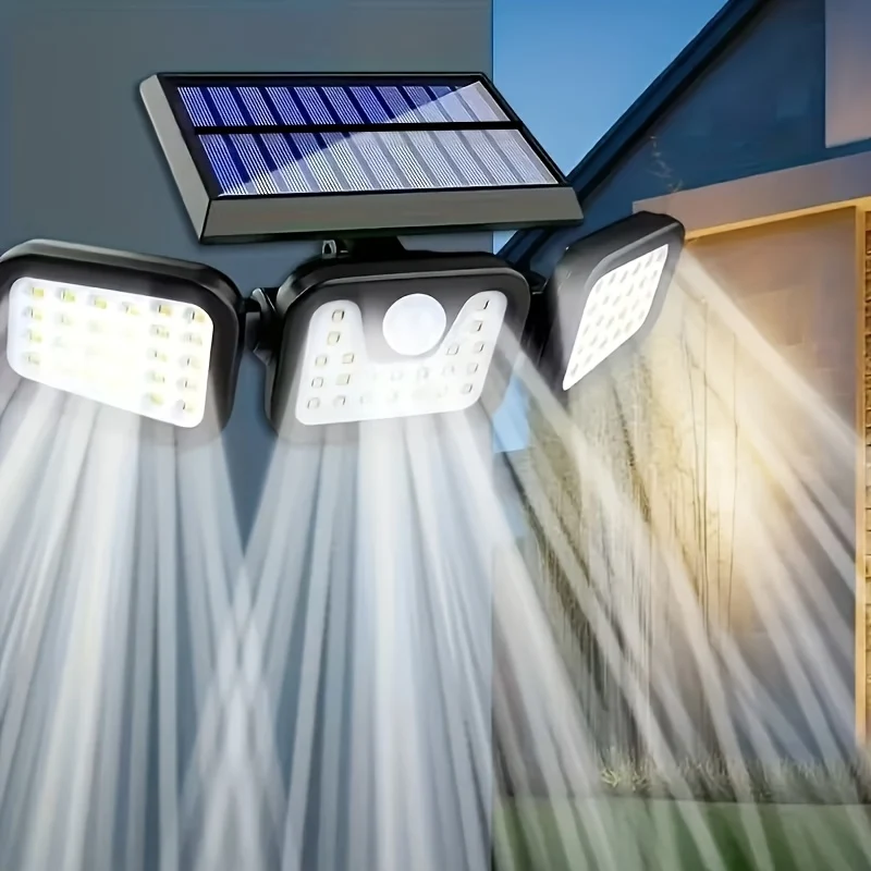 Projecteur Solaire 74 LED IP55 – Détecteur de Mouvement
