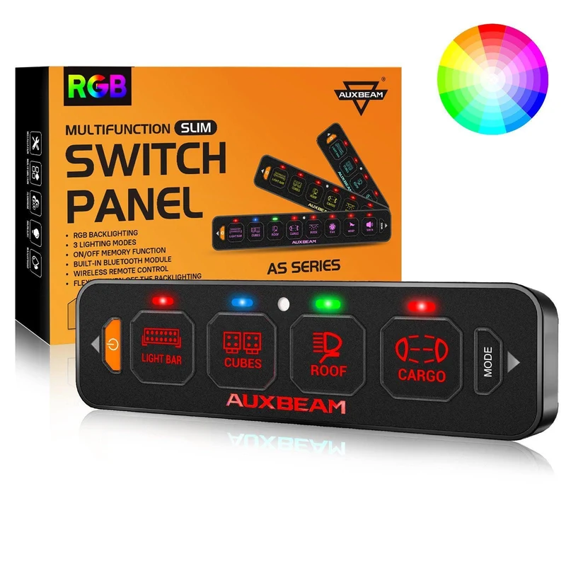 Panneau de commande Auxbeam 4 voies / Slimline