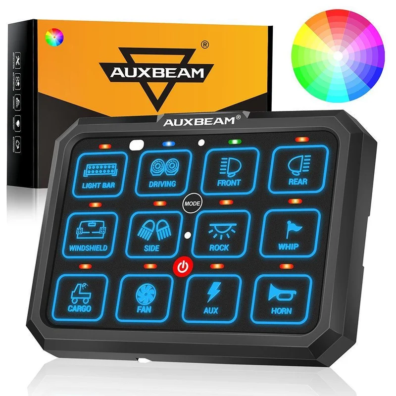 Panneau de commande Auxbeam à 12 voies