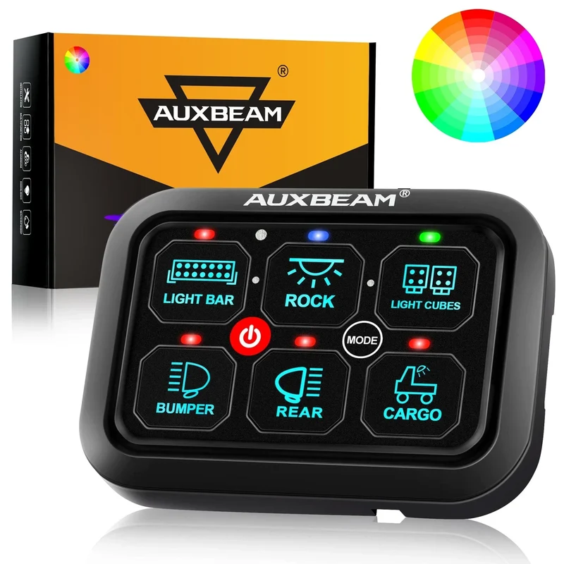 Panneau de commande Auxbeam à 6 voies