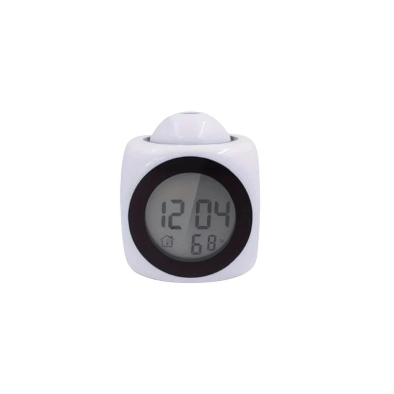 Réveil Projecteur LCD LED Voix Thermomètre Snooze