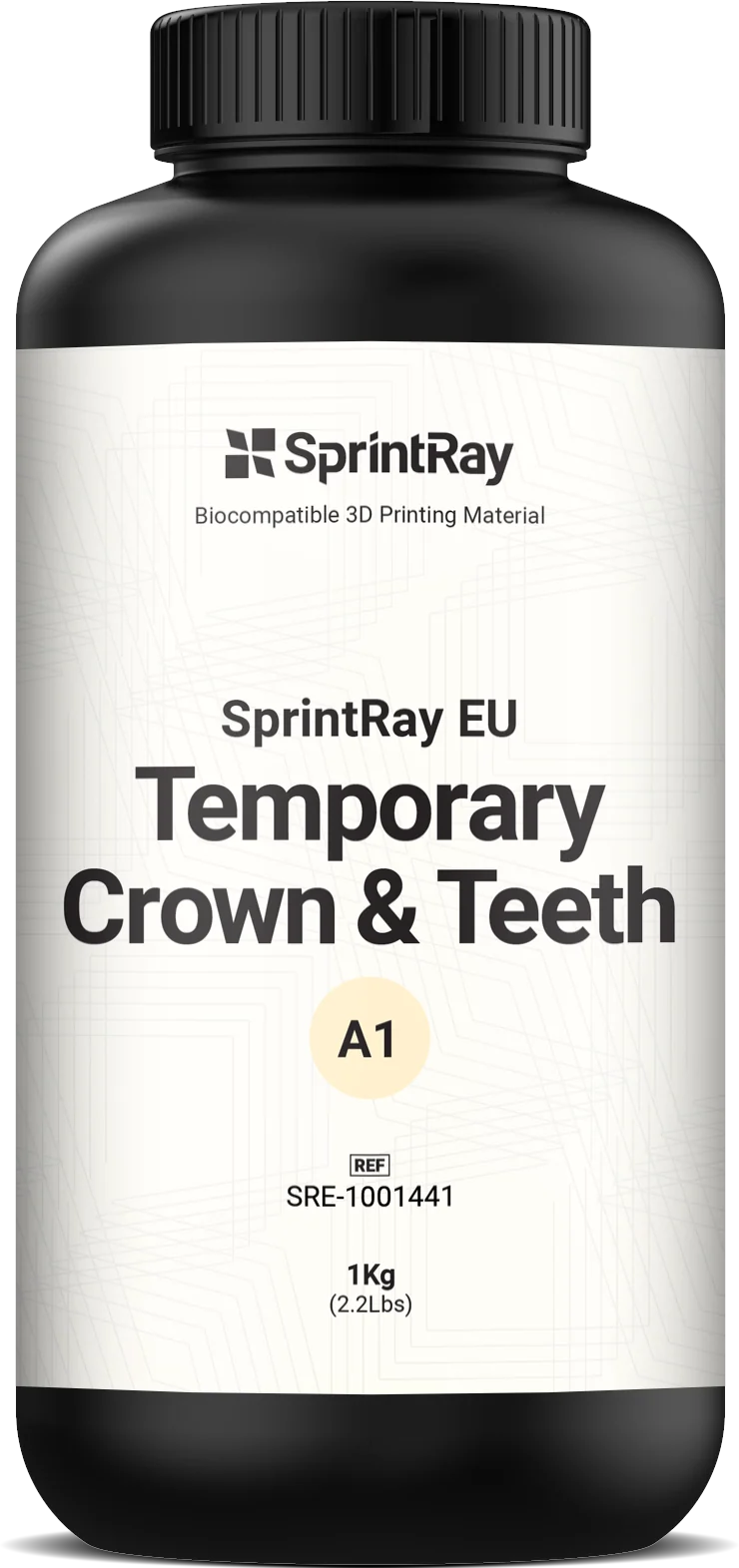 SprintRay Temporary Crown & Teeth – Résine Provisoire 1kg