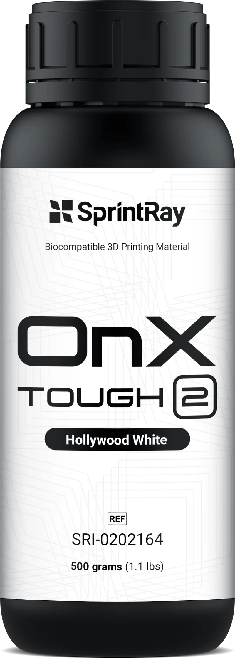 SprintRay OnX Tough 2 – Résine Nanocéramique Bridges & Dentures Hybrides 500g
