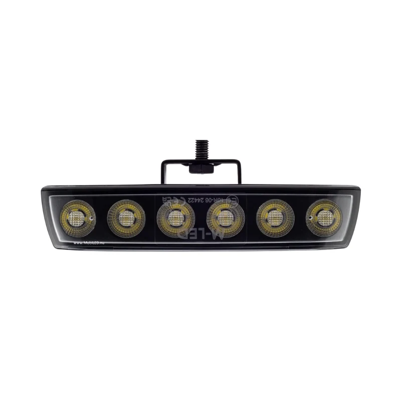 Lampe de travail LED extra-plate Dark Look avec bord incurvé / 30 W