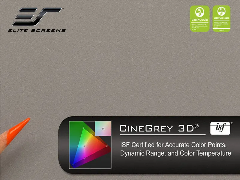CineGrey 3D - Échantillon de matériau d'écran (format A4)