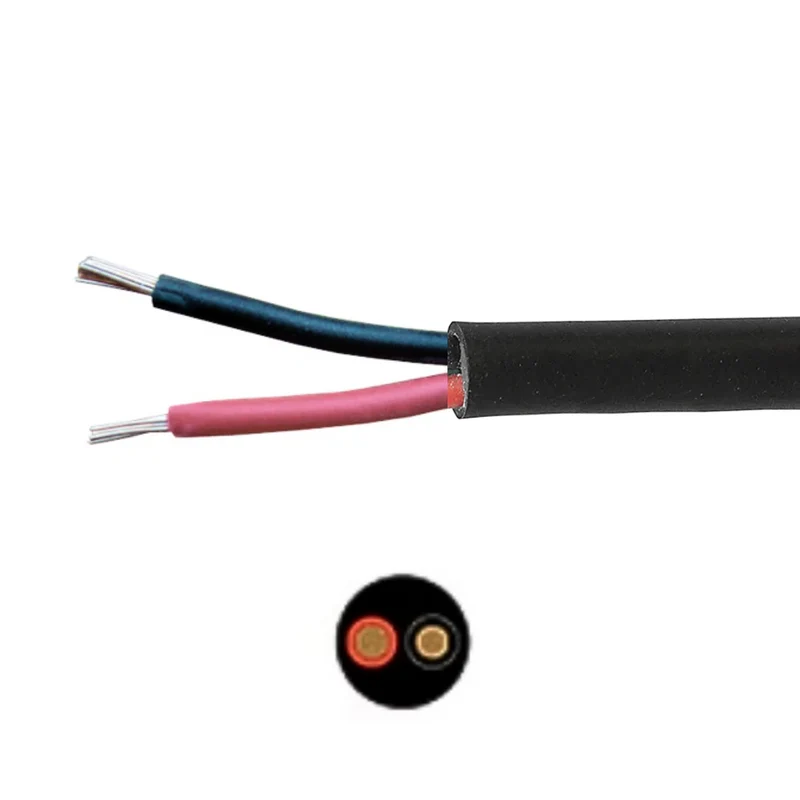 Enrouleur de câble automatique à double conducteur / Câble rond 2 x 2 mm²