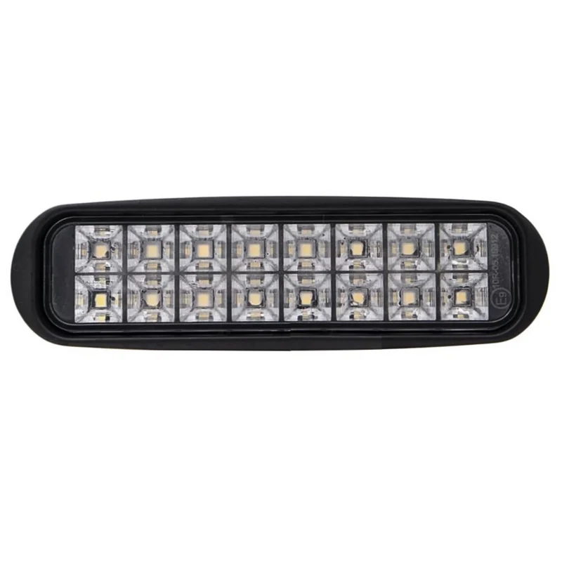 Lampe de travail LED rectangulaire et fine avec support en acier inoxydable / 16 W