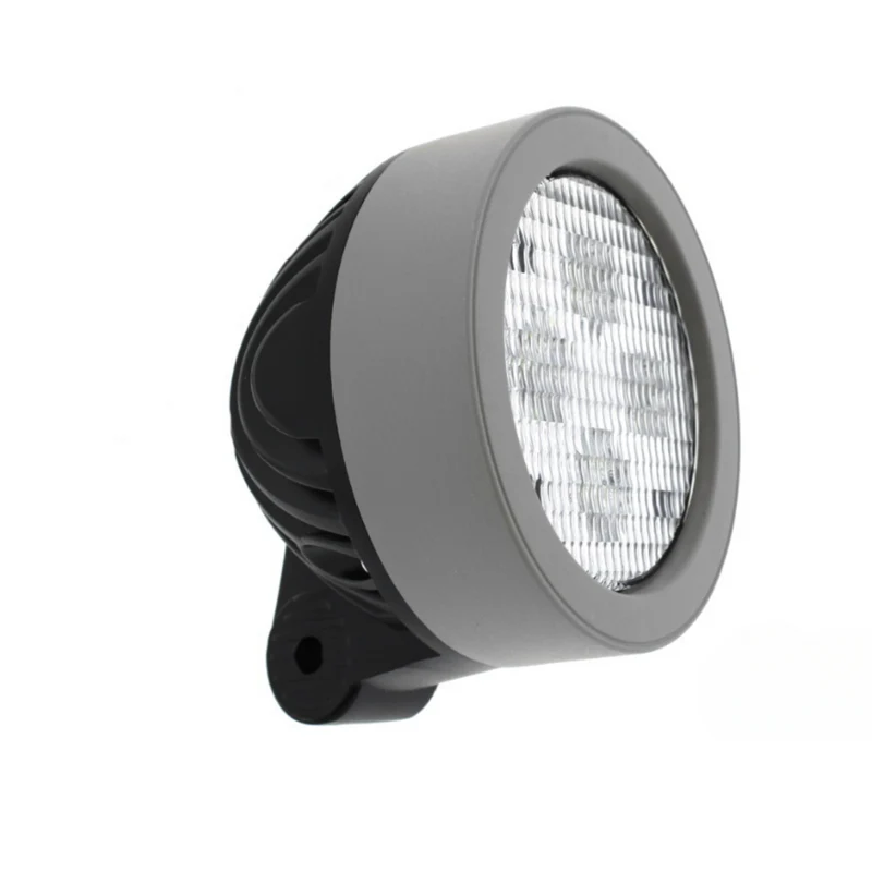 Lampe de travail ronde à LED grise style John Deere 40 W / 4000 XNUMX lumens