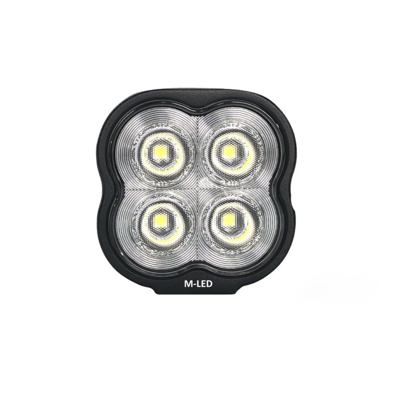 Lampe de travail LED carrée avec support en acier inoxydable / 20 W