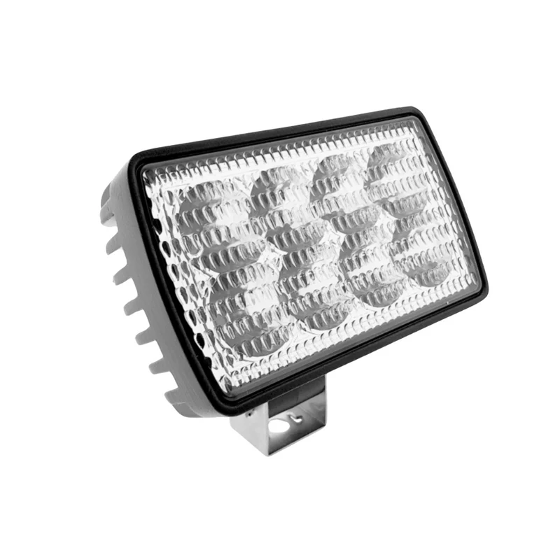 Lampe de travail LED rectangulaire avec support réglable en acier inoxydable / 24 W