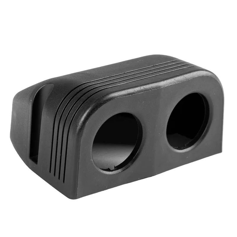 Boîtier de montage double pour tableau de bord pour port USB, allume-cigare ou voltmètre