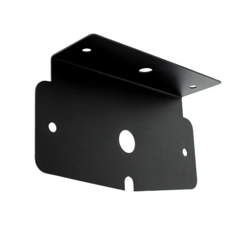 Support en L pour brûleur double en acier inoxydable noir