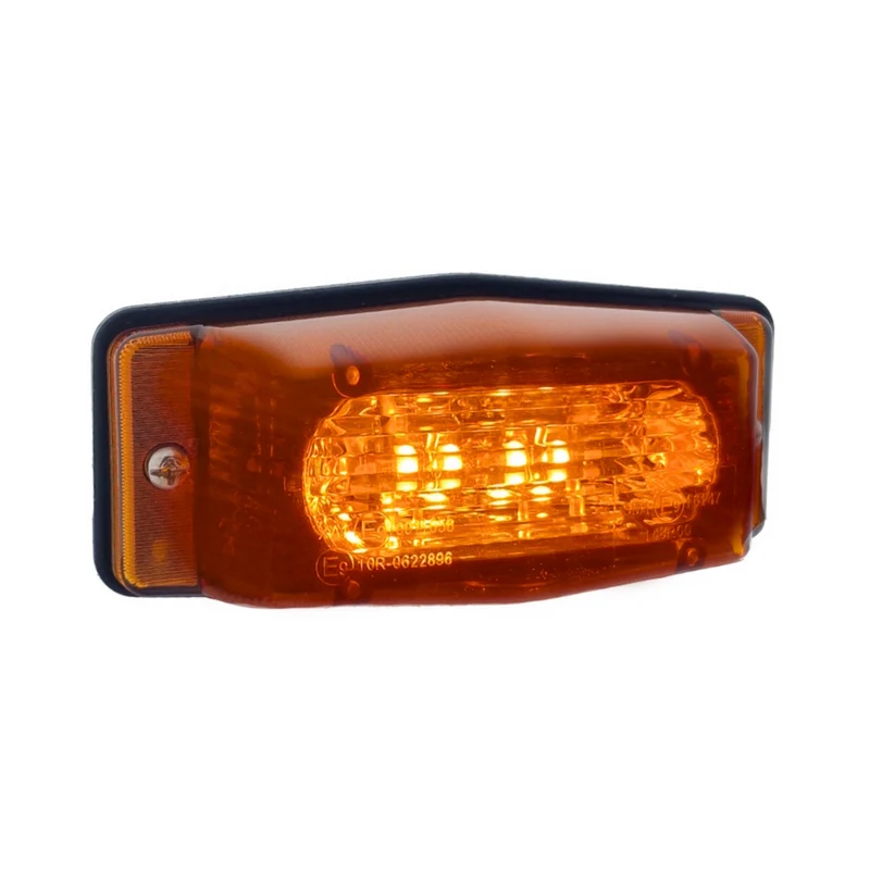 Lampe à double brûleur à LED avec lentille ambrée