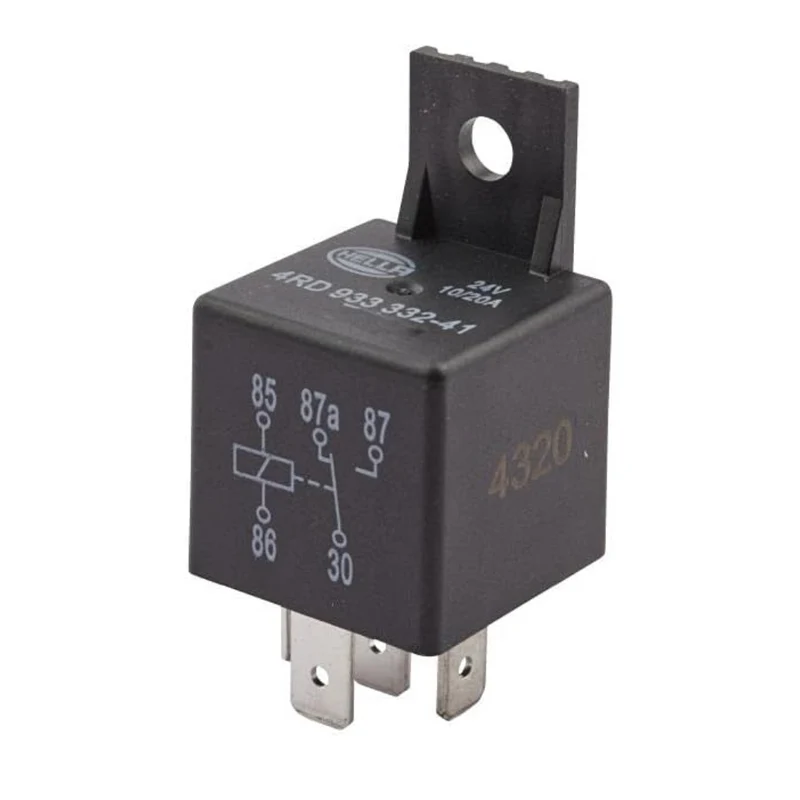 Relais inverseur miniature Hella 24 V 20 A / 5 broches