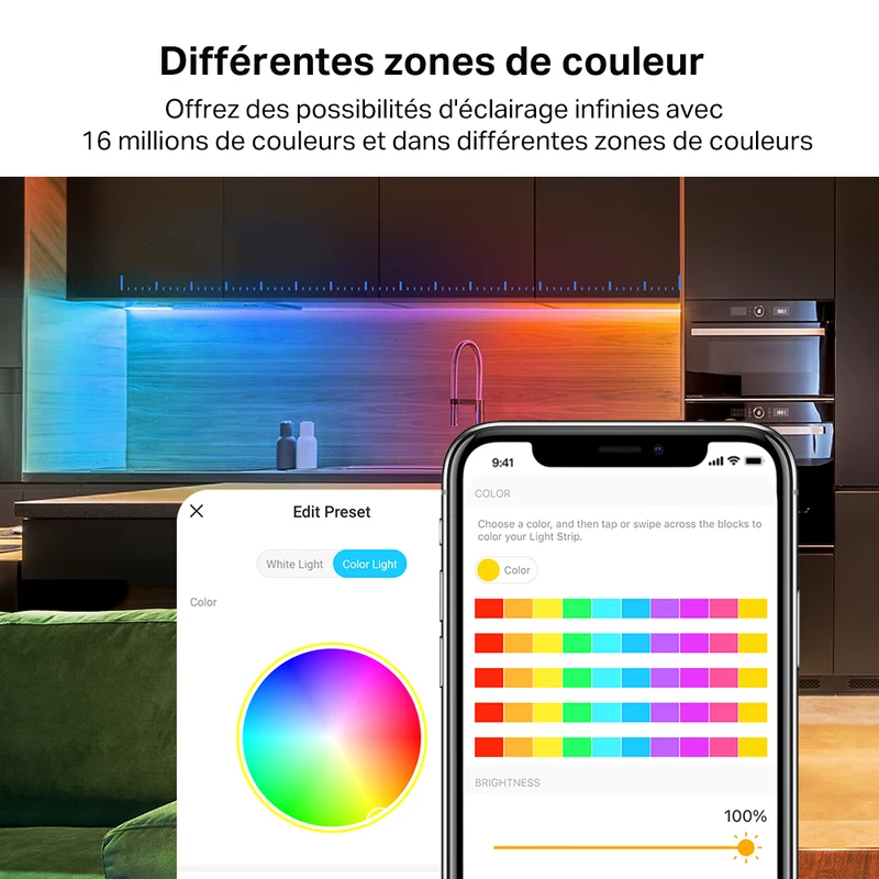 Ruban LED Connecté Multicolore 5 Mètres - Tapo L920-5