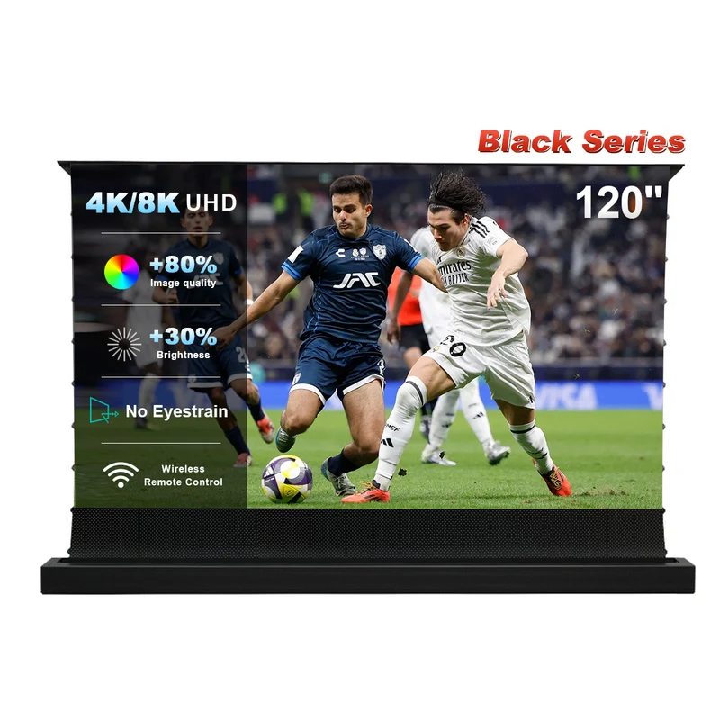 120 inch NothingProjector Motorized Floor Rising 95% ALR Projector Screen