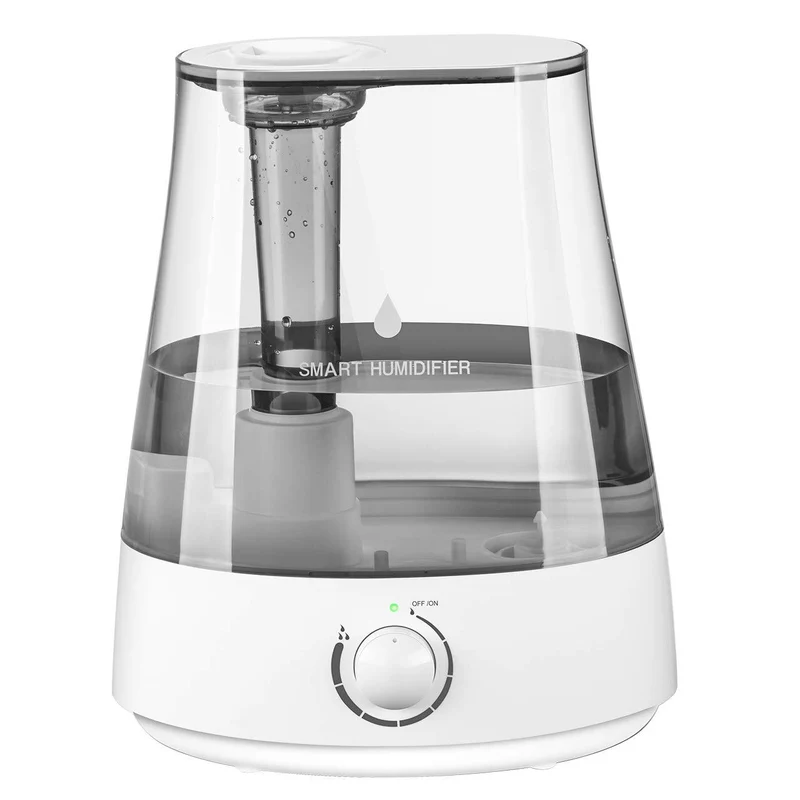 VicTsing 5L Humidificador Bebé Seguridad Ultrasónico, Silencioso, Ambientador, Boquilla 360° Grados,Apagado Automatico al Acabarse Deposito, Luz Suave, Botón del Sensor Táctil (5 L)