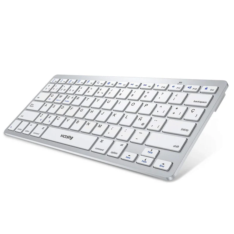 VicTsing Teclado Inalámbrico, Diseño Ergonómico y Silencioso