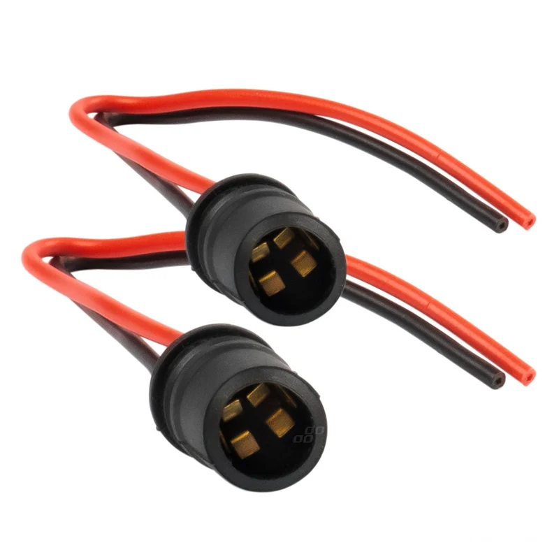 Supports d'ampoules de feux de stationnement en caoutchouc T10 W5W / Lot de 2