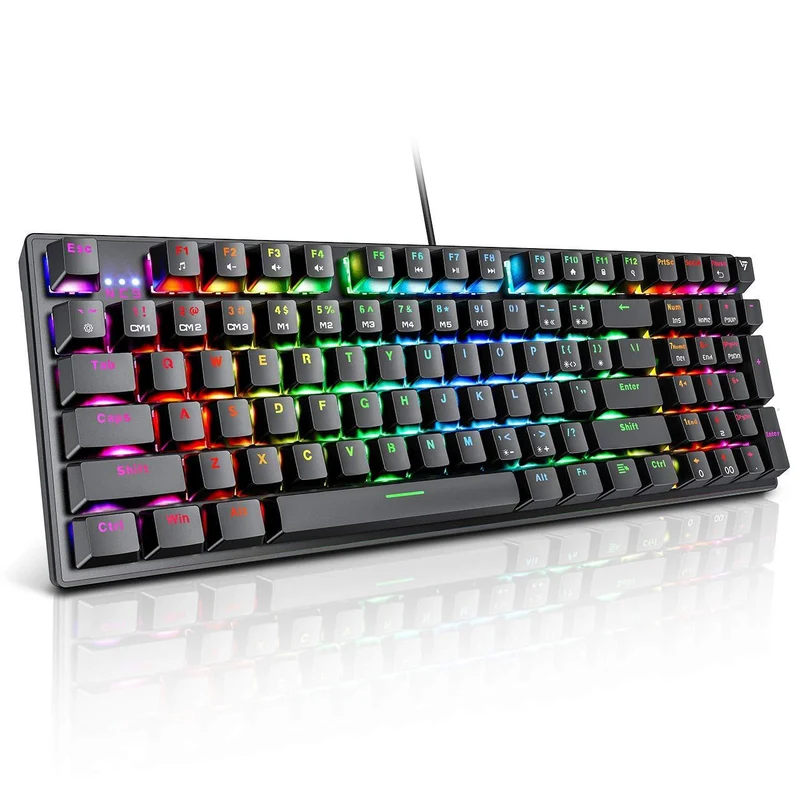 VicTsing RGB Mechanical Gaming Keyboard, Compact 96-Key