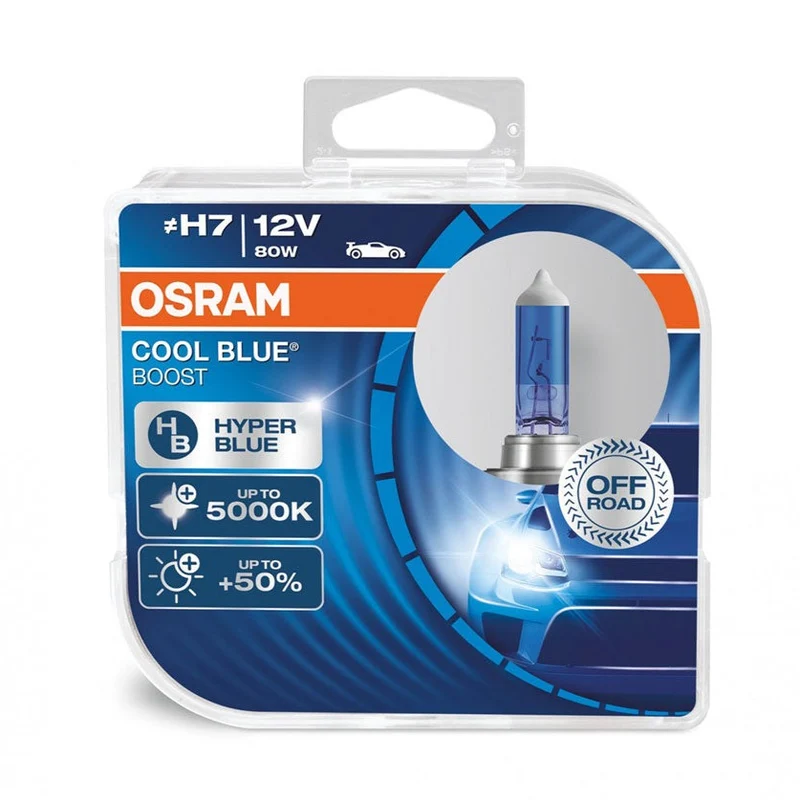 Osram H7 12V 80W PX26d Cool Blue Boost Ampoules de phare 5000K / Lot de 2