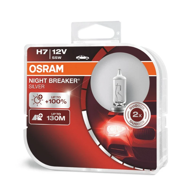 Osram H7 12V NIGHT BREAKER ARGENT +100% / Pack de 2