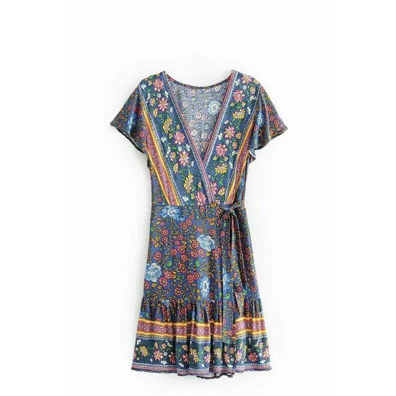 Fynley Vintage Floral Mini Dress