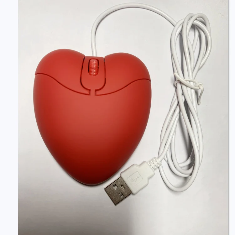 Wired Cute Mouse Girl Heart Shape