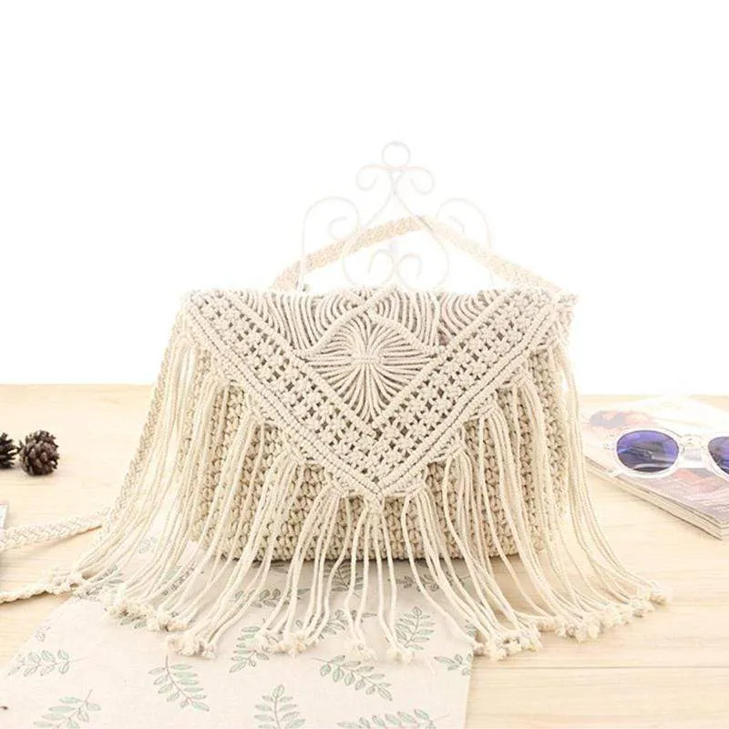 Handmade Crochet Bag with Tassels
