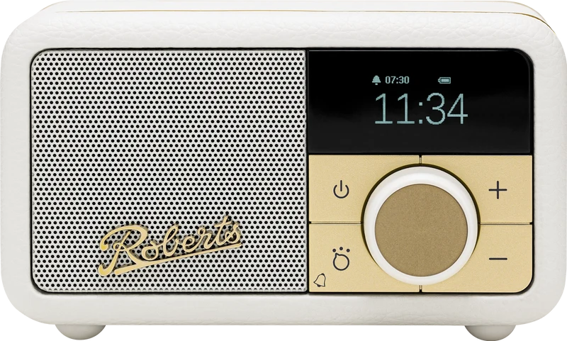 Roberts Revival Petite 2 DAB DAB+ Bluetooth Rechargeable Digital Radio Pastel Cream