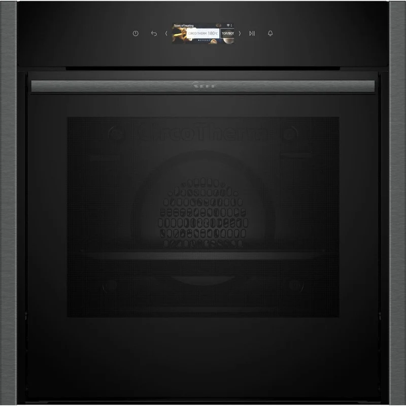 Neff B54CR31G0B N70 Slide and Hide Built-In Electric Single Oven Graphite Grey