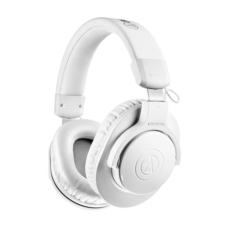 Audio Technica ATHM20XBT Wireless Over-Ear Headphones White