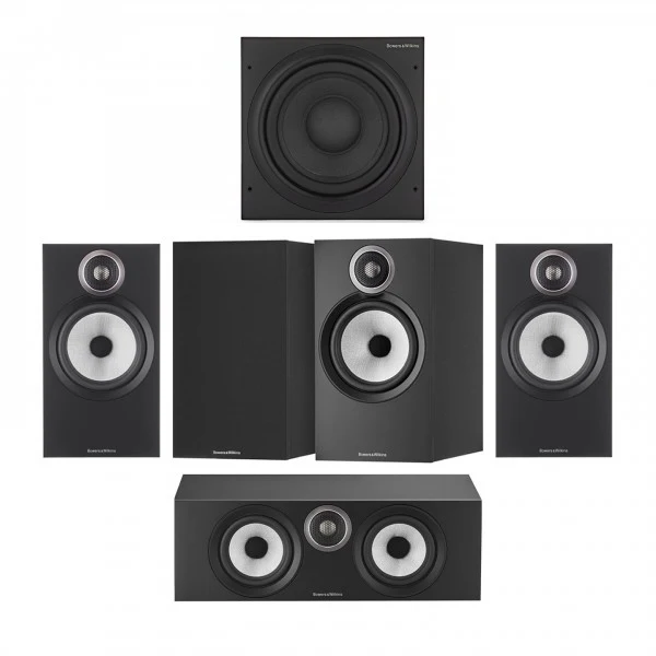 Bowers & Wilkins 606 S3 5.1 Surround Sound Speaker Package Black