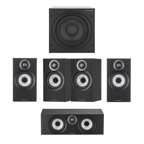 Bowers & Wilkins 607 S3 5.1 Surround Sound Speaker Package Black
