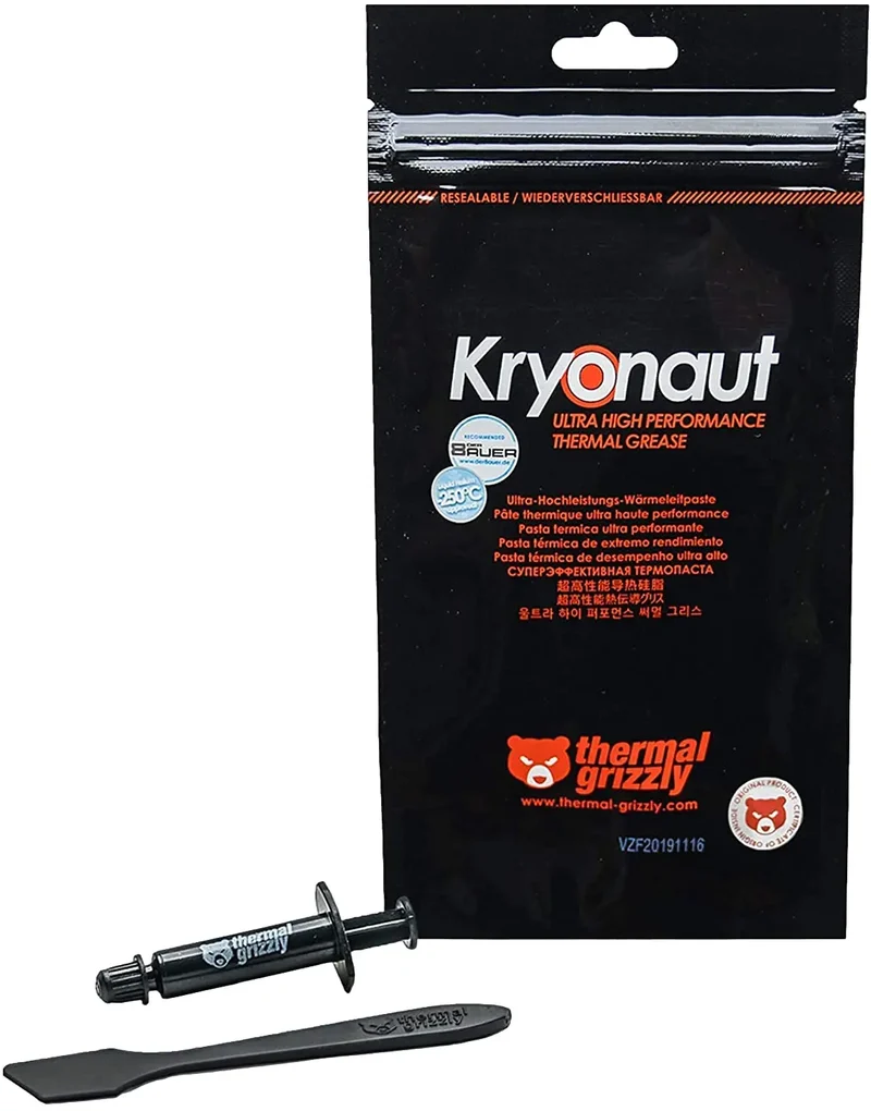 Thermal Grizzly - Kryonaut la pâte thermique - Pour refroidir tous les processeurs, les cartes graphiques et les et des consoles
