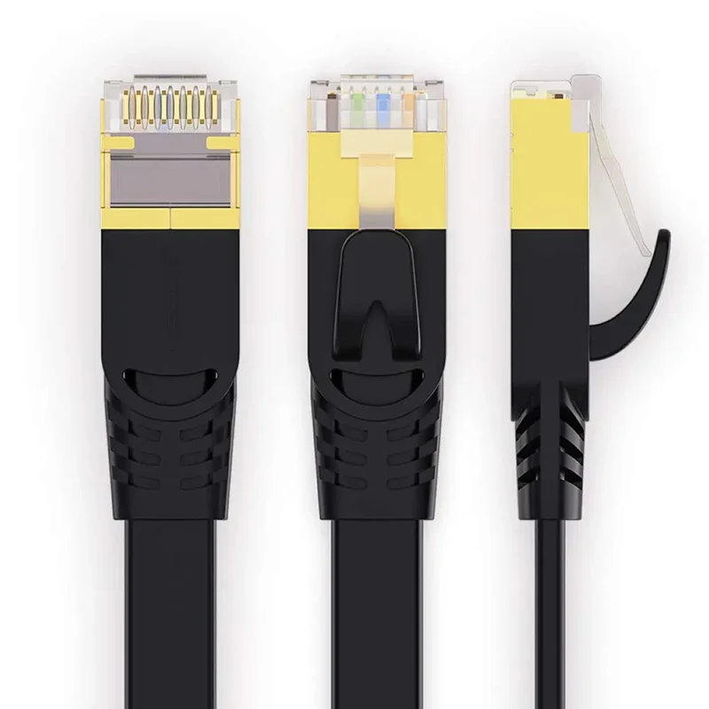 Câble Ethernet, CAT7 RJ45 Câble Réseau 10Gbps 15 METRE COULEUR NOIR