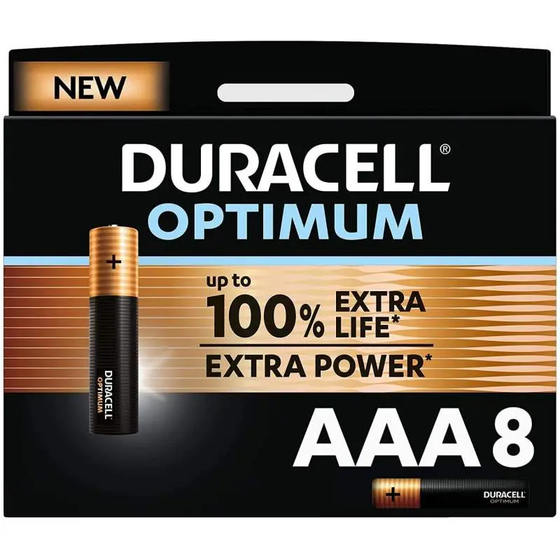 Piles Alcalines AAA / LR03 Duracell Optimum