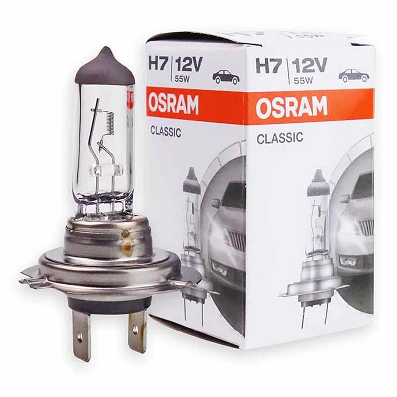 Ampoule de phare de voiture Osram / 12v 55w H7 / Les plus populaires