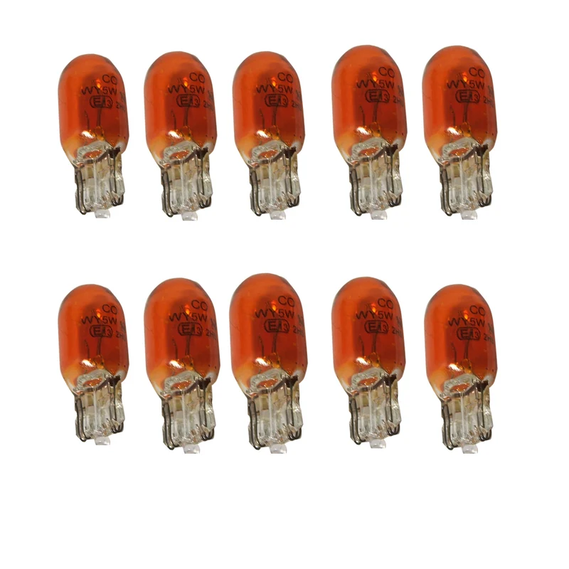 Ampoules de stationnement sans capuchon 24v 5w ambre / paquet de 10