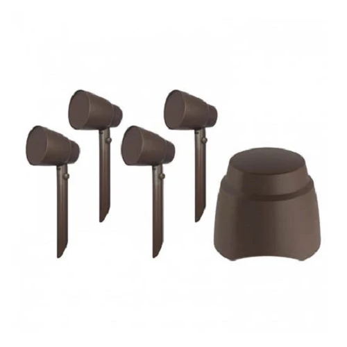 Ensemble de haut-parleurs pour terrasse (landscaping). 4 satellites avec Handscape SUB. PAS-4.1-HS