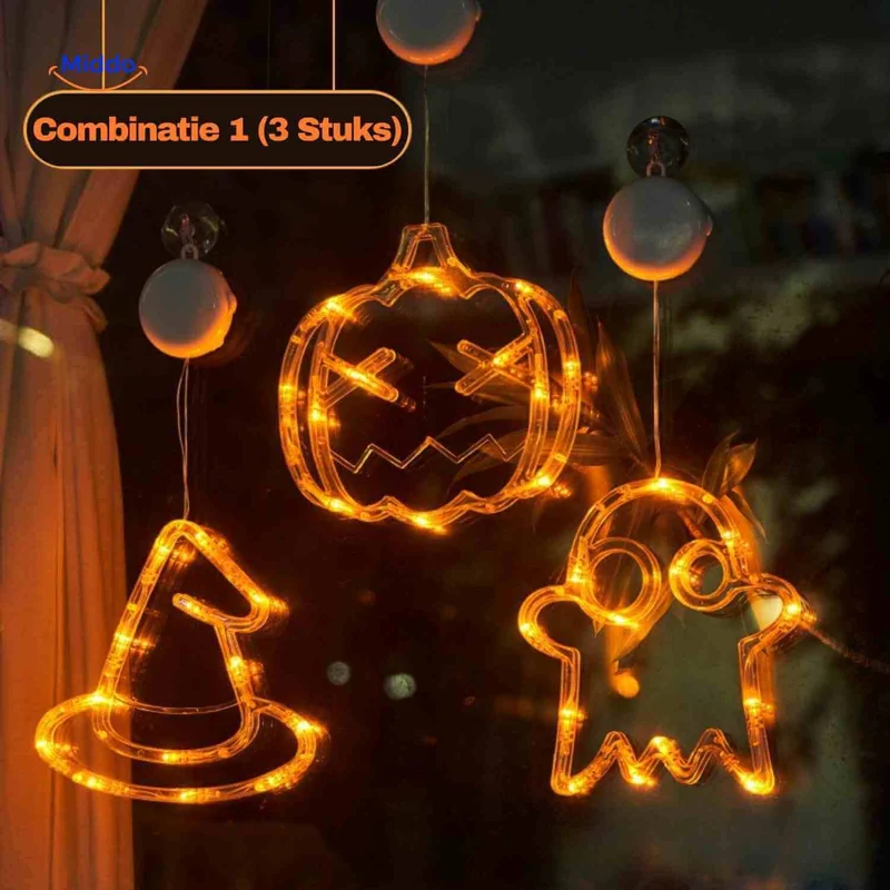 PumpkoGlow™ Lampe | LED chaude, fixation par ventouse & ambiance festive