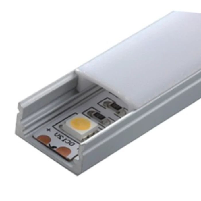 Profilé d'aluminium avec diffuseur NTALB-02R Slim pour Ruban DEL lumineux. 2 mètres