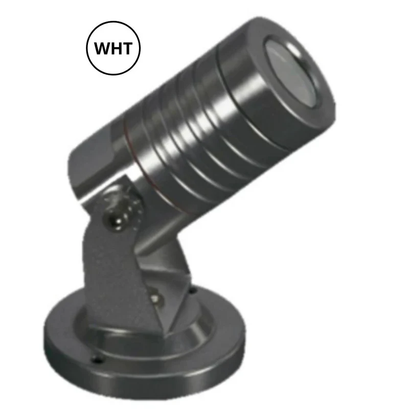 Projecteur DEL NTCL-RD-3W intérieur et extérieur, 3 watts. 3500K, RGB. IP65