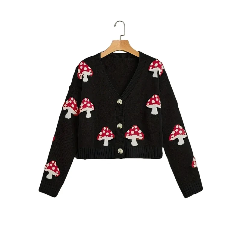Meadow Moss Mushroom Cardigan