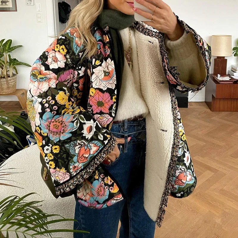 Vintage Dream Floral Quilted Jacket