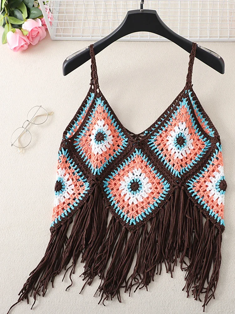 Universe Rhythm Crochet Camisole