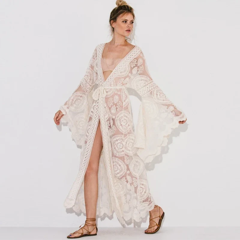 Mandala Mantra Embroidered Kimono