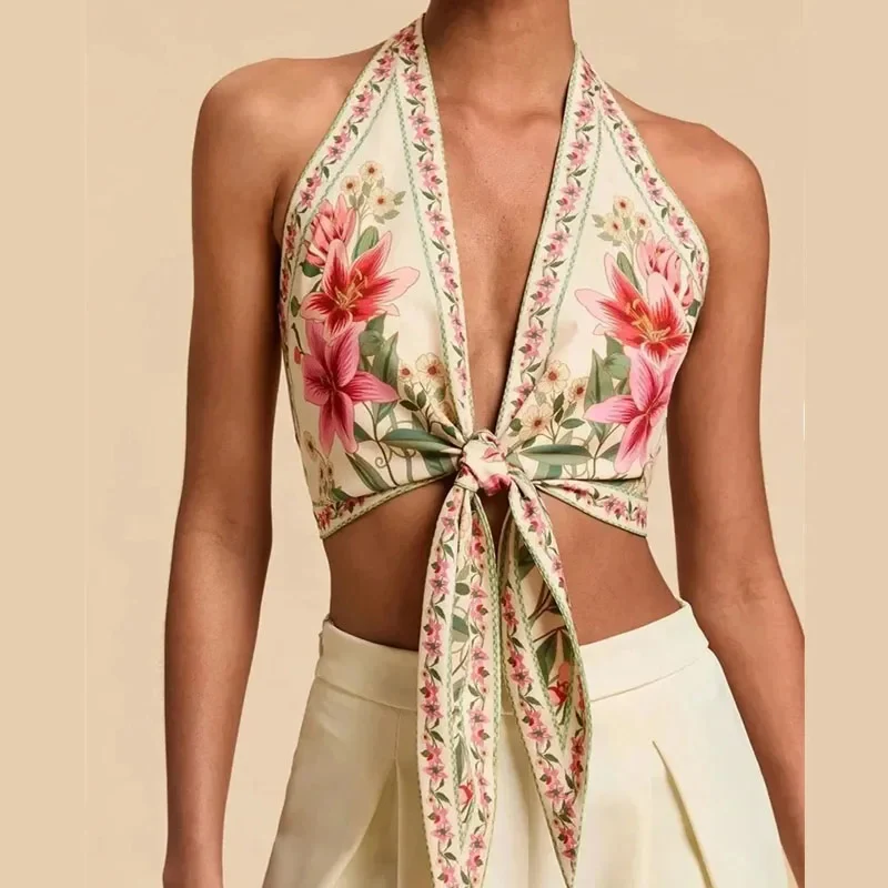 Crimson Lily Deep Plunge Tank Top